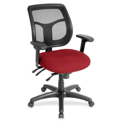 Eurotech Apollo Task Chair - Real Red Seat Color - Fabric Seat Material - 5-star Base - Insight Real Red - 1 Each