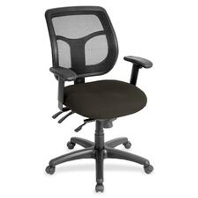 Eurotech Apollo Task Chair - Pepper Seat Color - Fabric Seat Material - 5-star Base - Fuse Pepper - 1 Each