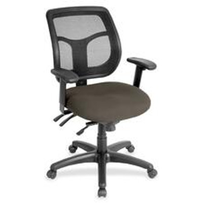 Eurotech Apollo MFT9450 Task Chair - Stonewall Seat Color - Fabric Seat Material - 5-star Base - Shire Stonewall - 1 Each