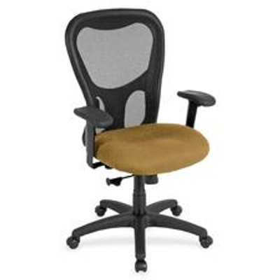Eurotech Apollo MM9500 Highback Executive Chair - Nugget Seat Color - Fabric Seat Material - 5-star Base - Canyon Nugget - 1 Each