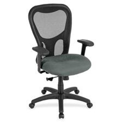 Eurotech Apollo MM9500 Highback Executive Chair - Fog Seat Color - Fabric Seat Material - 5-star Base - Expo Fog - 1 Each
