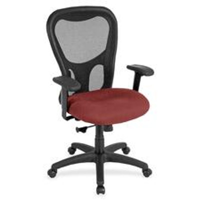 Eurotech Apollo Synchro High Back Chair - Tulip Seat Color - Fabric Seat Material - 5-star Base - Shire Tulip - 1 Each