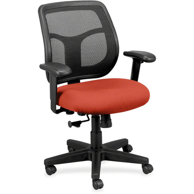 Eurotech Apollo Task Chair - Wine Seat Color - Fabric Seat Material - 5-star Base - 1 Each