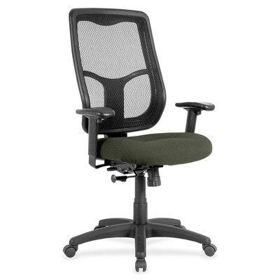 Eurotech Apollo High Back Synchro Task Chair - Olive Green Seat Color - Fabric Seat Material - 5-star Base - Perfection Olive Green - 1 Each