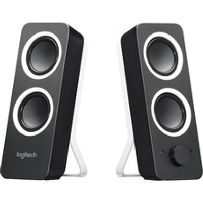 Logitech Multimedia Speakers Z200 with Stereo Sound for Multiple Devices (Midnight Black) - Headphone - 1