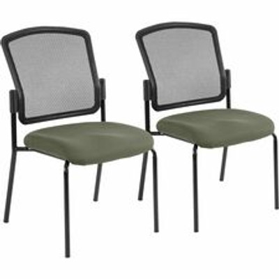Eurotech Dakota 2 Guest Chair - Sage Seat Color - Fabric Seat Material - Steel Frame Material - Four-legged Base - Shire Sage - 2 / Carton