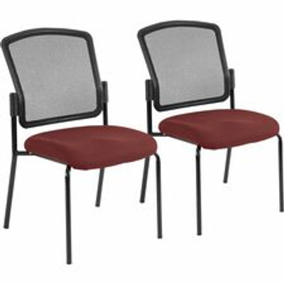 Eurotech Dakota 2 7014 Guest Chair - Carmine Seat Color - Fabric Seat Material - Steel Frame Material - Four-legged Base - Fuse Carmine - 2 / Carton