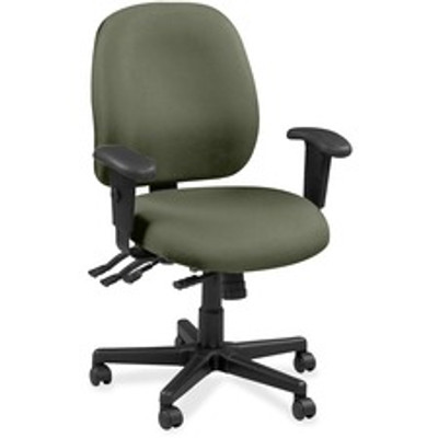 Eurotech 4x4 49802A Task Chair - Sage Seat Color - Fabric Seat Material - Sage Back Color - Fabric Back Material - 5-star Base - Shire Sage - 1 Each