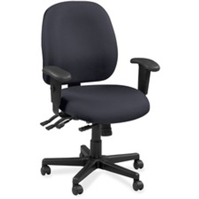 Eurotech 4x4 49802A Task Chair - Azurean Seat Color - Leather Seat Material - Azurean Back Color - Leather Back Material - 5-star Base - Fuse Azurean - 1 Each