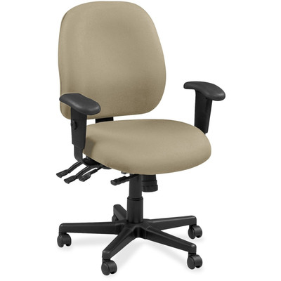 Eurotech 4x4 49802A Task Chair - Pumice Seat Color - Leather Seat Material - Pumice Back Color - Leather Back Material - 5-star Base - Forte Pumice - 1 Each