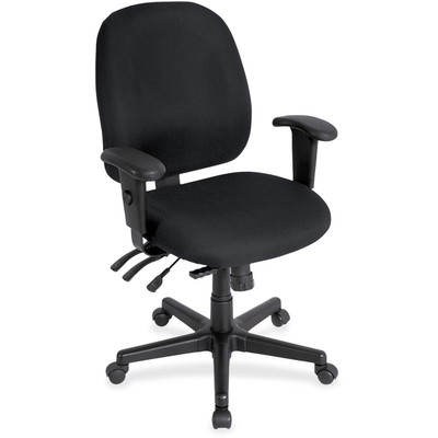Eurotech 4x4 498SL Task Chair - Onyx Seat Color - Fabric Seat Material - Onyx Back Color - Fabric Back Material - 5-star Base - 1 Each