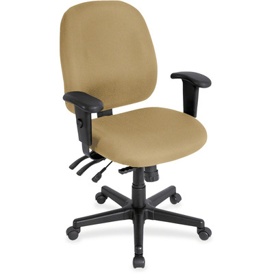 Eurotech 4x4 498SL Task Chair - Sky Seat Color - Fabric Seat Material - Sky Back Color - Fabric Back Material - 5-star Base - 1 Each