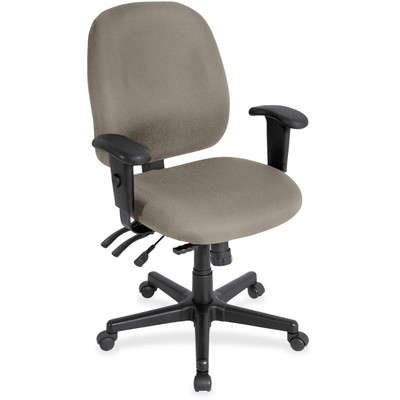 Eurotech 4x4 Task Chair - Fossil Seat Color - Fabric Seat Material - Fossil Back Color - Fabric Back Material - 5-star Base - Insight Fossil - 1 Each