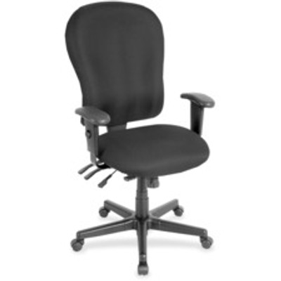 Eurotech 4x4 XL FM4080 High Back Executive Chair - Fog Seat Color - Fabric Seat Material - Fog Back Color - Fabric Back Material - 5-star Base - 1 Each