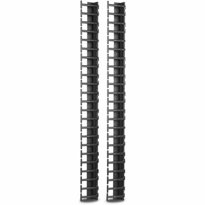 APC by Schneider Electric Vertical Cable Manager for NetShelter SX 600mm Wide 48U (Qty 2) - Cable Manager - Black - 6U Rack Height - 1 Each - TAA Compliant