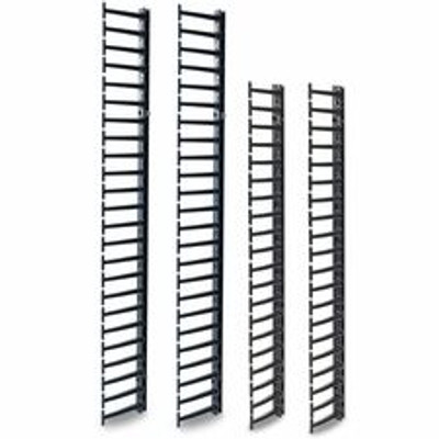 APC by Schneider Electric Vertical Cable Manager for NetShelter SX 45U Networking Enclosure (Qty 4) - Cable Manager - Black - 45U Rack Height - 1 Each - TAA Compliant