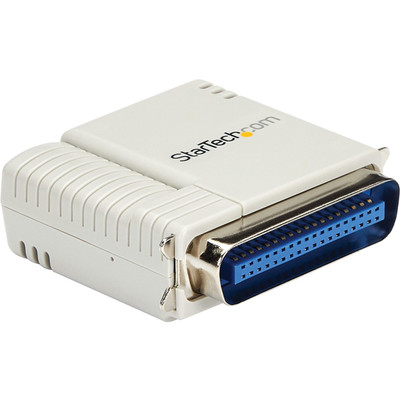 StarTech.com 1 Port 10/100 Mbps Ethernet Parallel Network Print Server - 1 x Network (RJ-45) - Fast Ethernet - Parallel Port - External - 100 Mbit/s - TAA Compliant