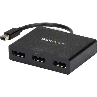 StarTech.com Mini DisplayPort to DisplayPort Multi-Monitor Splitter - 3-Port MST Hub - 60 Hz - 30 Hz to 60 Hz - 3840 × 2160 - 78.74" Maximum Operating Distance - DisplayPort - Plastic