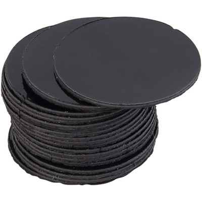 MasterVision Magnetic Color Coding Dots - 3/4" Diameter - Round - Black - Vinyl - 20 / Pack