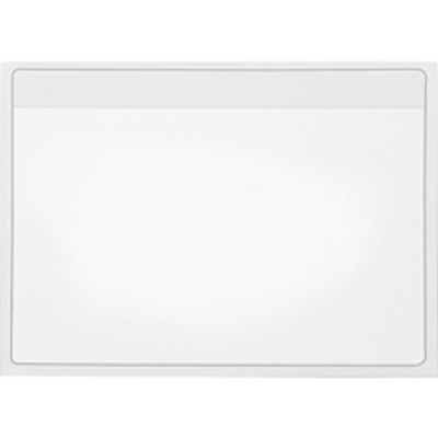 Cardinal&reg; HOLD IT Self-Adhesive Polypropylene Pockets - 4.5" Height x 6.3" Width x 100 mil Thickness - 1 x Card Capacity - For 6" x 4" Sheet - Ring Binder - Rectangular - Clear - Polypropylene - 100 / Box