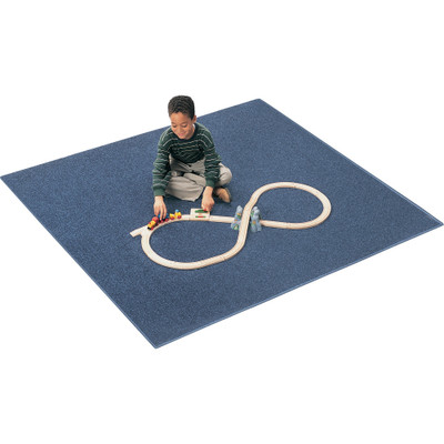 Carpets for Kids&reg; Solid Color Mt. St. Helens 6'x9' Rug - Kids - 72" Length x 108" Width - Rectangle - Marine Blue