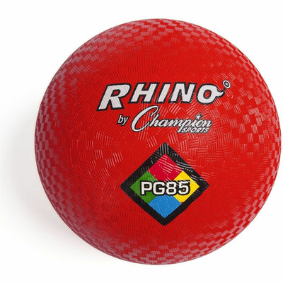 Champion Sports Playground Ball - 8.50" - Nylon - Red - 1  Each