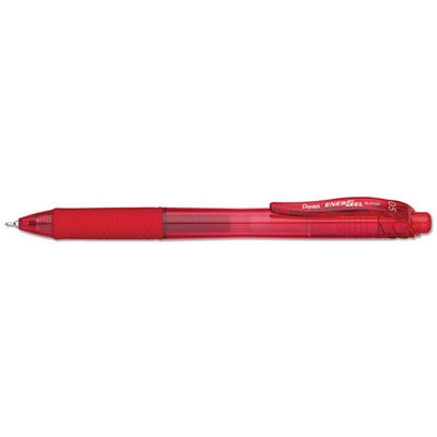 Energel-x Gel Pen, Retractable, Fine 0.5 Mm Needle Tip, Red Ink, Red Barrel, Dozen Energel-x Gel Pen, Retractable, Fine 0.5 Mm Needle Tip, Red Ink, Red Barrel, Dozen