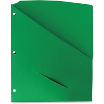 Pendaflex Letter Recycled Project File - 8 1/2" x 11" - 11 pt. - Green - CD Holder, Punched - 10% Recycled - 25 / Pack