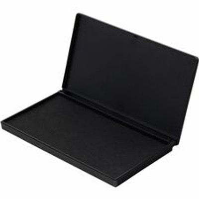 Charles Leonard Stamp Pad - 6.3" Width x 3.3" Length - Felt Pad - Black Ink - Black - 1 Each