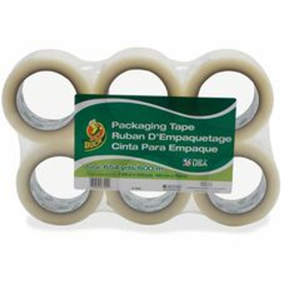 Shurtech Clear 654 yds Packaging Tape - 109.36 yd Length x 1.89" Width x 1.6 mil Thickness - Clear - For Box - 6 / Pack