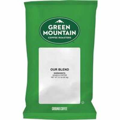 Green Mountain Coffee Roasters Ground Our Blend Coffee - Regular - Light/Mild - 2.2 oz Per Packet - 100 Packet - Ground - House Blend - 100 / Carton