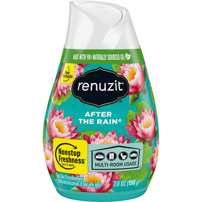 Renuzit Gel Air Freshener - 7 oz - After the Rain - 30 Day - Odor Neutralizer - 1 Each