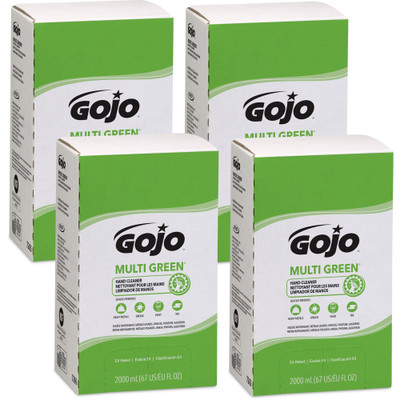 Gojo Multi Green Hand Cleaner - Citrus Scent - 2.11 quart - Soil Remover, Dirt Remover, Kill Germs - Hand - Green - Non-abrasive - 4 / Carton