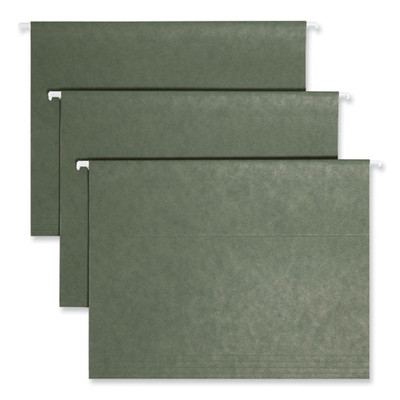Hanging Folders, Letter Size, 1/3-cut Tab, Standard Green, 25/box