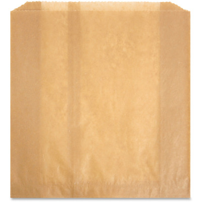 Health Gards Receptacle Liners - 10" Length x 9.25" Width x 3.25" Depth - Brown - Paper, Wax - 250 / Carton