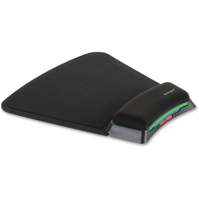 Kensington SmartFit Mouse Pad - 10.38" Width x 10.25" Depth - Black - Gel, Fabric - 1 Each