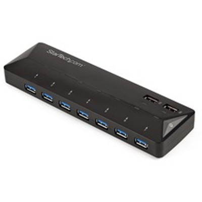 StarTech.com 7-Port USB 3.0 Hub Plus Dedicated Charging Ports - 2 x 2.4A Ports - USB - External - 9 USB Port(s) - 7 USB 3.0 Port(s) - PC