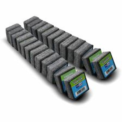 Flipside Dry Erase/Chalkboard Eraser - Gray - Felt - 2" Width x 1" Height x 2" Depth - 24 / Pack - Soft