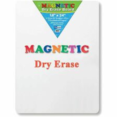 Flipside Magnetic Dry Erase Board - 18" (1.5 ft) Width x 24" (2 ft) Height - White Surface - Rectangle - Magnetic - 1 Each