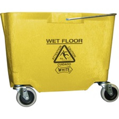 Impact 35 QT Replacement Mop Bucket - No Wringer - 8.75 gal - Corrosion Resistant, Durable - 14.8" x 16.5" - Polyethylene - Yellow - 1 Each