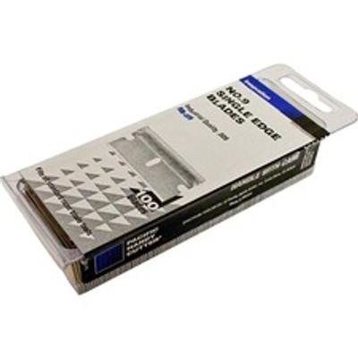 Impact Single Edge Scraper Blade - #9 - Durable - Metal - Silver - 100 / Box