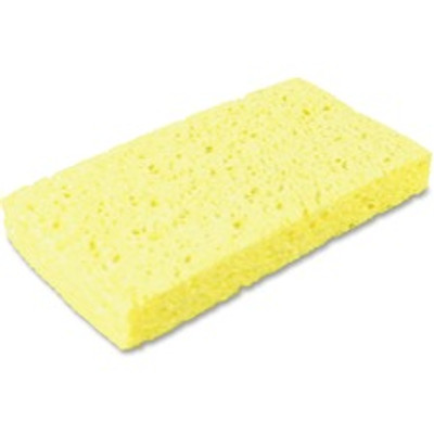 Impact Small Cellulose Sponge - 1" Height x 3.4" Width x 6.3" Length - 6/Pack - 8 / Carton - Cellulose - Yellow
