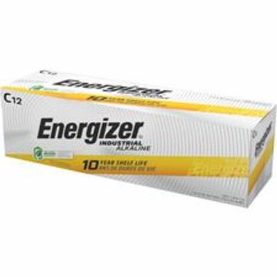 Energizer Industrial Alkaline C Battery Boxes of 12 - For Multipurpose - C - 8350 mAh - 12/Box - 6 / Carton