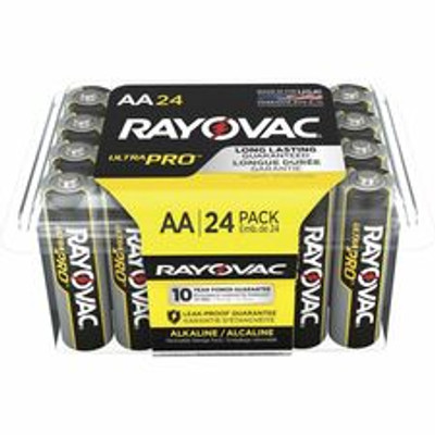Rayovac Ultra Pro Alkaline AA Battery 24-Packs - For Multipurpose - AA - 1.5 V DC - 24/Pack - 12 / Carton