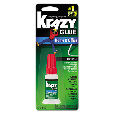 All Purpose Brush-on Krazy Glue, 0.18 Oz, Dries Clear All Purpose Brush-on Krazy Glue, 0.18 Oz, Dries Clear
