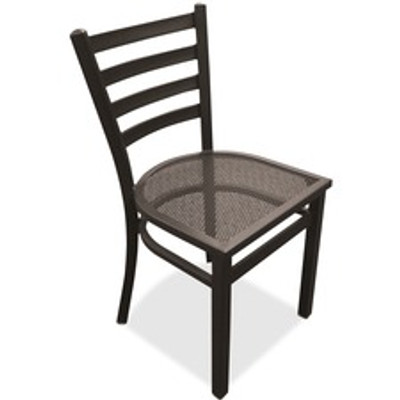 Holland Bar Stools OD400 18" Outdoor Chair - Black Frame Color - Steel Frame Material - 2 / Carton