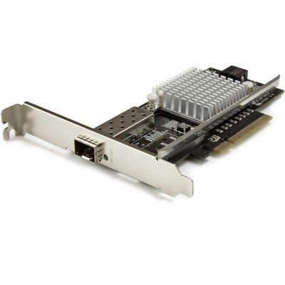 StarTech.com 1-Port 10G Open SFP+ Network Card - PCIe - Intel Chip - MM/SM - PCI Express x8 - 10 Gbit/s Data Transfer Rate - Intel 82599 - 1 Port(s) - Optical Fiber - 10GBase-SR, 10GBase-LR - Plug-in Card