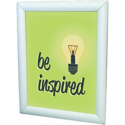 Deflecto Wall-Mount Display Frame - 12.25" x 18.25" Frame Size - Holds 11" x 17" Insert - Rectangle - Vertical, Horizontal - Satin - Front Loading, Anti-glare, Dust Resistant, Debris Resistant - Aluminum - Clear, Silver - 1 Each