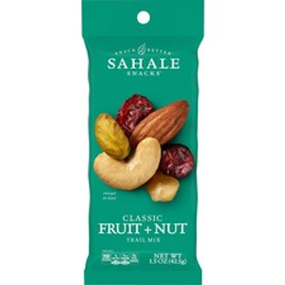 Sahale Snacks Fruit/Nut Trail Snack Mix - Non-GMO, Gluten-free - Fruit and Nut - 1.50 oz - 18 / Carton