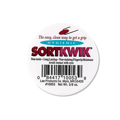 Sortkwik Fingertip Moisteners, 0.38 Oz, Pink, 3/pack Sortkwik Fingertip Moisteners, 0.38 Oz, Pink, 3/pack